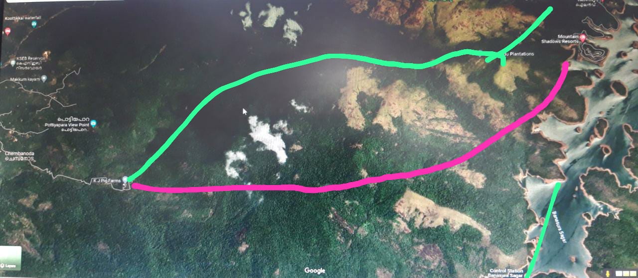 SH 54 Padinjarathara Poozhithode Road കർമ്മ സമിതി