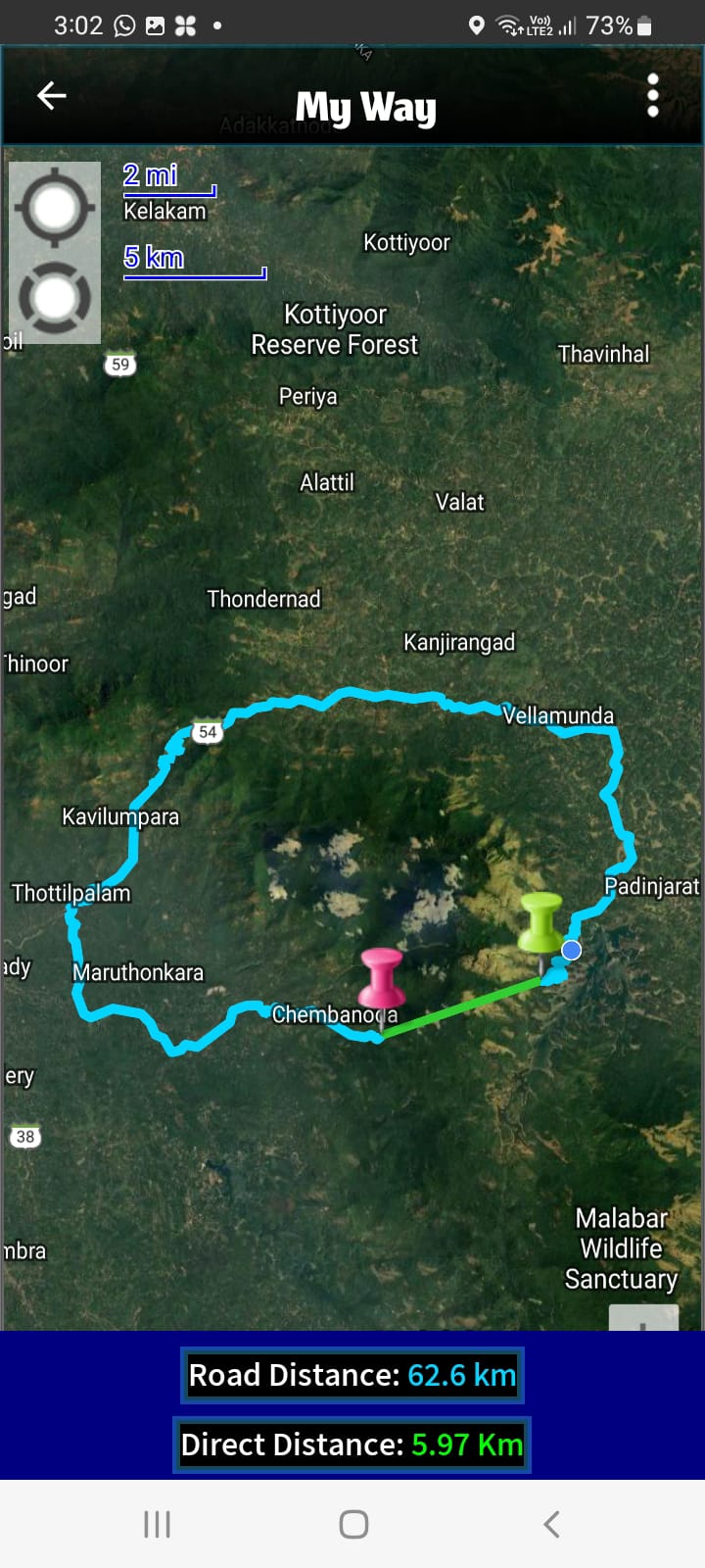 SH 54 Padinjarathara Poozhithode Road കർമ്മ സമിതി